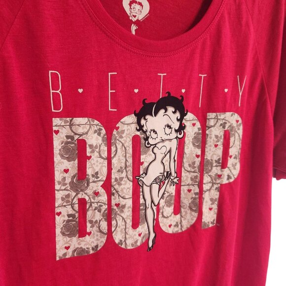 Universal Studios Red Betty Boop Short Sleeve T-Shirt Size M - Picture 2 of 5